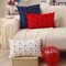4th of July Pillow Covers Decor Red Embroidery Star Decoration Blue Soft Plush Faux Fur Jacquard Throw Pillows